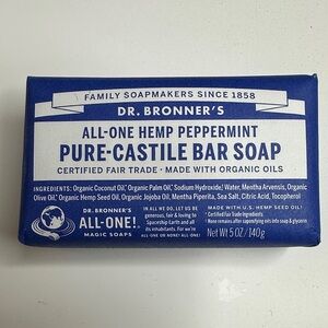 Peppermint Pure-Castile Bar Soap - Blue